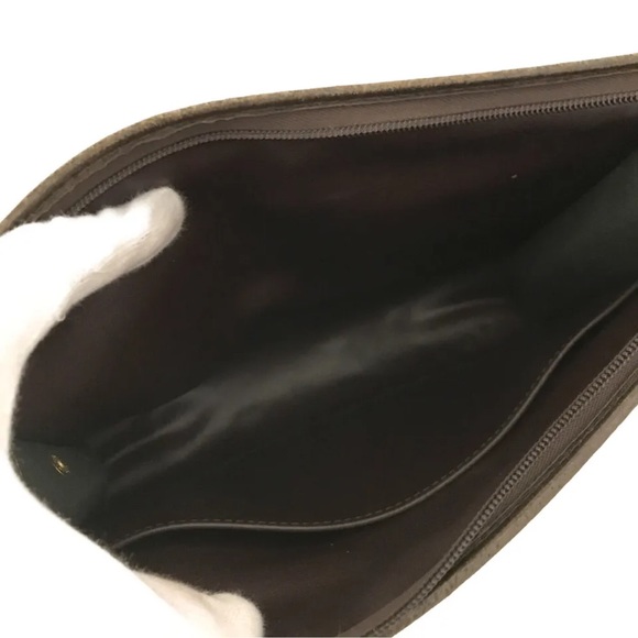 Authentic Burberrys Check Beige Nylon Poach Clutch Bag - Picture 9 of 11